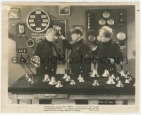 3r0547 START CHEERING 8.25x10 still 1937 Three Stooges Moe, Larry & Curly as firemen with bells!