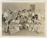 3r0599 WALLACE BEERY 8x10.25 still 1931 he's making friends with all the pretty MGM dancers!