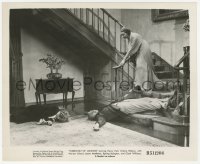 3r0605 WEREWOLF OF LONDON 8.25x10 still R1951 Valerie Hobson on stairs by fallen monster Henry Hull!