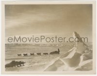 3r0626 WITH BYRD AT THE SOUTH POLE 8x10.25 still 1930 far shot of sled dogs on icy tundra!