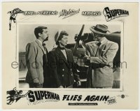 3r0555 SUPERMAN FLIES AGAIN English FOH LC 1954 George Reeves, Jack Larson, Noel Neill, border art!