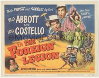 3r0644 ABBOTT & COSTELLO IN THE FOREIGN LEGION TC 1950 great wacky art of Bud Abbott & Lou Costello!