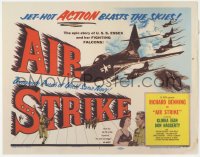 3r0655 AIR STRIKE TC 1955 Uncle Sam's dynamite Navy, jet-hot ACTION blasts the skies!