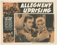3r0988 ALLEGHENY UPRISING LC R1957 great close up of John Wayne & pretty Claire Trevor!