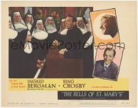 3r1014 BELLS OF ST. MARY'S LC #4 R1957 Ingrid Bergman & nuns sing with Bing Crosby by piano!