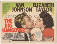 3r0678 BIG HANGOVER TC 1950 art of pretty Elizabeth Taylor & Van Johnson, are women born that way?