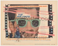 3r0679 BIG KNIFE TC 1955 Robert Aldrich, great image of movie star Jack Palance in wacky glasses!