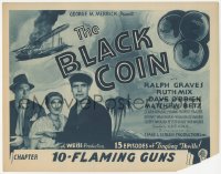 3r0682 BLACK COIN chapter 10 TC 1936 Ralph Graves, Ruth Mix, Dave O'Brien, serial, Flaming Guns!