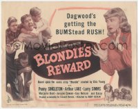 3r0686 BLONDIE'S REWARD TC 1948 Penny Singleton, Arthur Lake as Dagwood Bumstead, Chic Young!