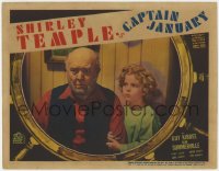 3r1048 CAPTAIN JANUARY LC 1936 c/u of Shirley Temple comforting worried Guy Kibbee, ultra rare!
