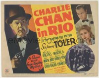 3r0709 CHARLIE CHAN IN RIO TC 1941 Asian detective Sidney Toler solves a mystery in Brazil, rare!