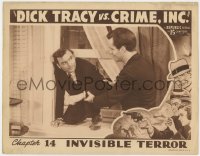 3r1093 DICK TRACY VS. CRIME INC. chapter 14 LC 1941 Ralph Byrd climbing in window, Invisible Terror!