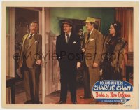 3r1098 DOCKS OF NEW ORLEANS LC #8 1948 bad guys with gun wait for Roland Winters as Charlie Chan!
