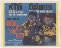 3r0742 EDGE OF THE CITY int'l TC R1960s Martin Ritt directed, John Cassavetes, Sidney Poitier