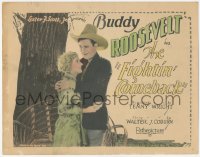 3r0752 FIGHTIN' COMEBACK TC 1927 romantic portrait of Buddy Roosevelt & Clara Horton, ultra rare!