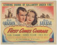 3r0755 FIRST COMES COURAGE TC 1943 Merle Oberon, Brian Aherne, directed by Dorothy Arzner!