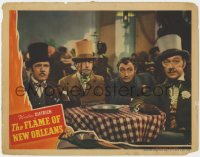 3r1126 FLAME OF NEW ORLEANS LC 1941 Roland Young, Mischa Auer & two other men at table!