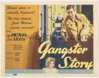 3r0764 GANGSTER STORY TC 1959 great art of Walter Matthau who stars & directs, Carol Grace!