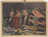 3r1148 GHOST GOES WEST LC 1936 Elsa Lanchester stares at Eugene Pallette wearing tuxedo!