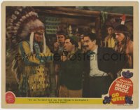 3r1153 GO WEST LC 1940 Groucho Marx watches Chico make lame joke to Native American Indian chief!