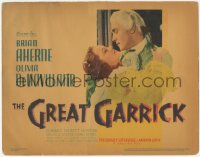 3r0774 GREAT GARRICK TC 1937 romantic c/u of Brian Aherne & pretty Olivia De Havilland, James Whale!