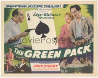 3r0777 GREEN PACK TC 1940 Edgar Wallace's masterpiece, cool ace of spades gambling image!
