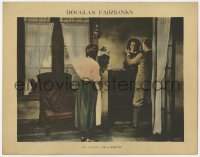 3r1180 HIS MAJESTY THE AMERICAN LC 1919 Marjorie Daw watches Douglas Fairbanks admire himself!