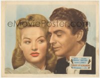 3r1199 I WAKE UP SCREAMING LC #4 R1948 great c/u of Victor Mature in tuxedo & sexy Betty Grable!