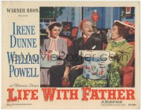 3r1228 LIFE WITH FATHER LC #4 1947 William Powell laughing between Elizabeth Taylor & Zasu Pitts!