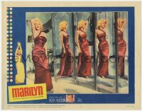 3r0041 MARILYN LC #8 1963 sexy full-length Monroe posing by mirrors from How to Marry a Millionaire!