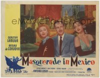 3r1252 MASQUERADE IN MEXICO LC #5 1946 Arturo de Cordova between romantic Dorothy Lamour & Dvorak!