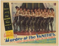 3r1272 MURDER AT THE VANITIES LC 1934 Earl Carroll, 11 beautiful girls lined up in skimpy outfits!