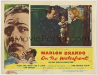 3r1298 ON THE WATERFRONT LC 1954 Marlon Brando, Eva Marie Saint & Thomas Handley by pigeon coop!