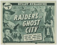 3r0882 RAIDERS OF GHOST CITY chapter 7 TC 1944 Dennis Moore western serial, Bullet Avalanche!