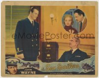 3r1357 SEA SPOILERS LC 1936 John Wayne in dress uniform looks down at officer George Irving!