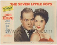 3r1358 SEVEN LITTLE FOYS LC #1 1955 great posed portrait of Bob Hope as Eddie & pretty Milly Vitale!