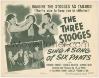 3r0913 SING A SONG OF SIX PANTS TC 1947 Three Stooges w/Shemp as tailors will have you in stitches!