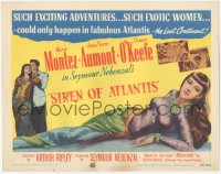 3r0914 SIREN OF ATLANTIS TC 1947 art of sexy Maria Montez in Atlantis The Lost Continent!