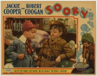 3r1384 SOOKY LC 1931 close up of angry Jackie Cooper about to punch uniformed Jackie Searl!