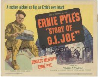 3r0924 STORY OF G.I. JOE TC 1945 William Wellman, Burgess Meredith as Ernie Pyle with typewriter!