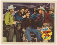 3r1406 SUNSET IN THE WEST LC #4 1950 Roy Rogers watches cowboys shave a guy at gunpoint!