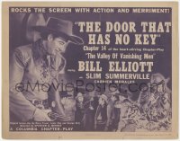 3r0949 VALLEY OF VANISHING MEN chapter 14 TC 1942 Wild Bill Elliot serial, The Door That Has No Key!
