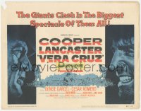 3r0951 VERA CRUZ TC 1955 great artwork of Gary Cooper & Burt Lancaster, directed by Robert Aldrich!