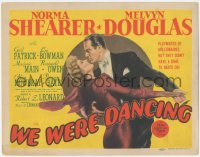 3r0956 WE WERE DANCING TC 1942 great artwork of Melvin Douglas & Norma Shearer dancing close!
