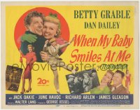 3r0958 WHEN MY BABY SMILES AT ME TC 1948 sexy Betty Grable between Dan Dailey & James Gleason!