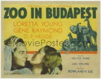 3r0974 ZOO IN BUDAPEST TC 1933 Gene Raymond grows up in a zoo & falls for Loretta Young, very rare!