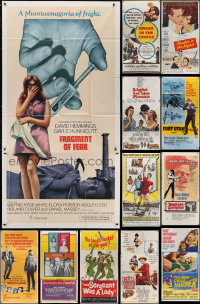3s0097 LOT OF 14 FOLDED THREE-SHEETS 1960s great images from a variety of different movies!