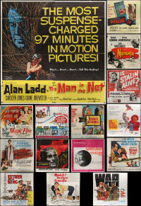 3s0088 LOT OF 16 FOLDED SIX-SHEETS 1950s-1960s great images from a variety of different movies!