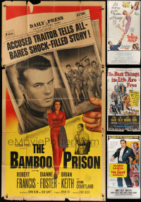 3s0100 LOT OF 6 FOLDED THREE-SHEETS 1950s-1970s great images from a variety of different movies!