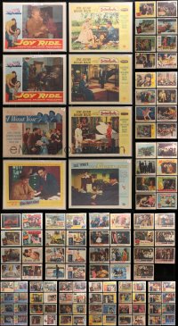 3s0300 LOT OF 143 INDIVIDUALLY BAGGED 1950S LOBBY CARDS 1950s a variety of incomplete sets!
